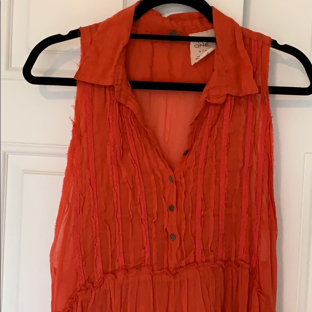 Free People Button Tank - Picture 2 of 7